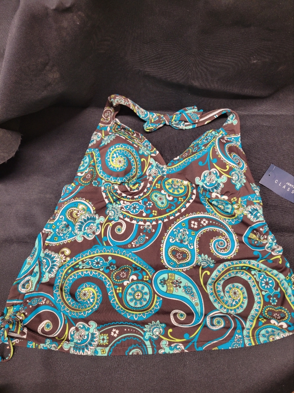 Jantzen Classics Halter Swim Top Size 14 NWT